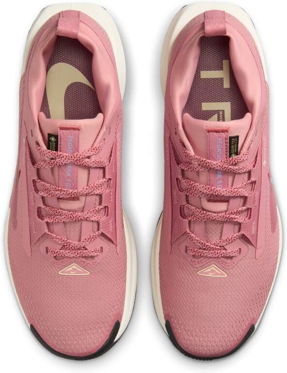 Nike Pegasus Trail 5 GORE-TEX waterdichte trailrunningschoenen voor dames Roze