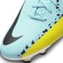 Nike Phantom GT2 Academy FG MG Sr. voetbalschoenen lichtblauw zwart geel - Thumbnail 6
