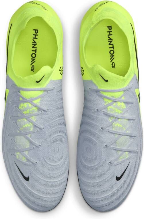 Nike Phantom GX 2 Pro low-top voetbalschoenen (stevige ondergrond) Grijs - Foto 4
