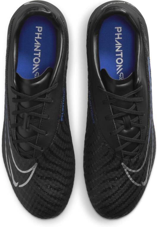 Nike Phantom GX Academy low top voetbalschoenen (zachte ondergrond) Zwart