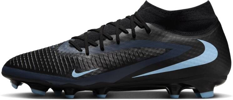Nike Phantom 6 High Academy voetbalschoenen (meerdere ondergronden) Zwart