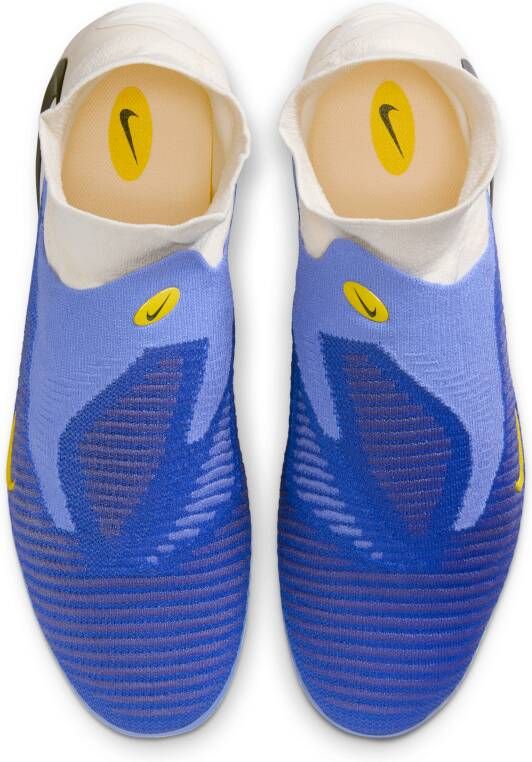Nike Phantom 6 High Elite voetbalschoenen (stevige ondergrond) Blauw