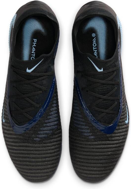 Nike Phantom 6 Low Elite voetbalschoenen (zachte ondergrond) Zwart