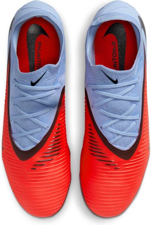 Nike Phantom 6 Low Pro voetbalschoenen (stevige ondergrond) Blauw