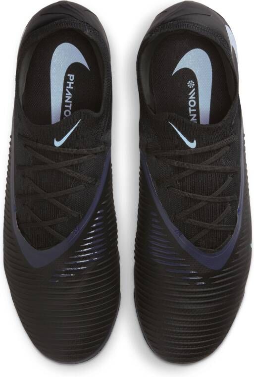 Nike Phantom 6 Low Pro voetbalschoenen (stevige ondergrond) Zwart