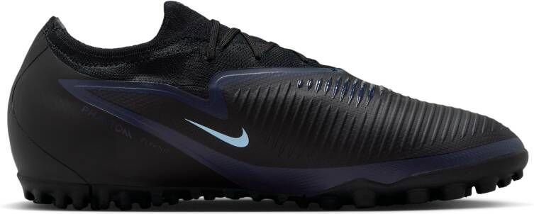 Nike Phantom 6 Low Pro voetbalschoenen (turf) Zwart