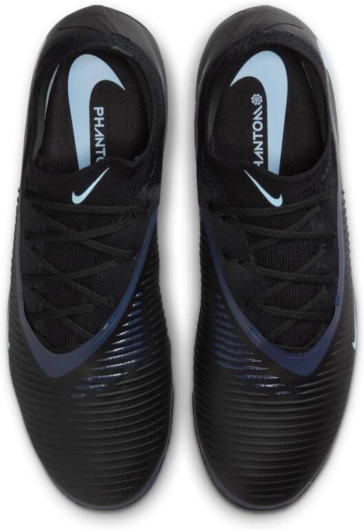 Nike Phantom 6 Low Pro voetbalschoenen (turf) Zwart