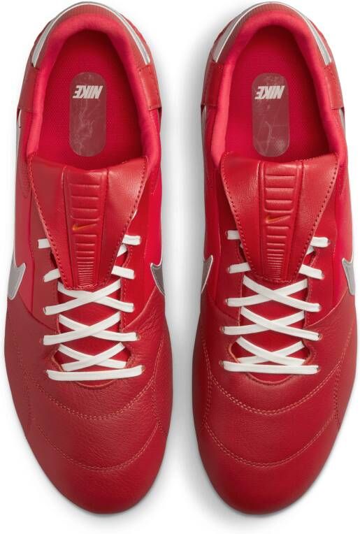 Nike Premier 3 low top voetbalschoenen (stevige ondergrond) Rood