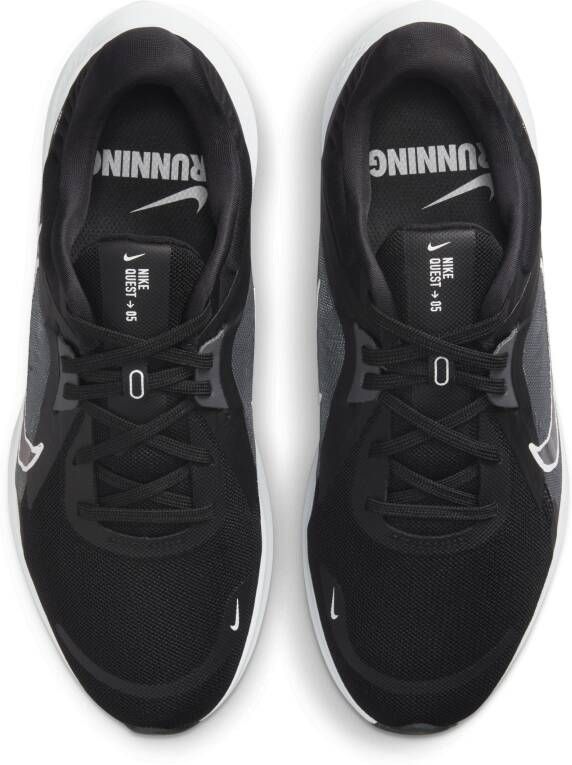 Nike Quest 5 Hardloopschoen voor dames (straat) Zwart
