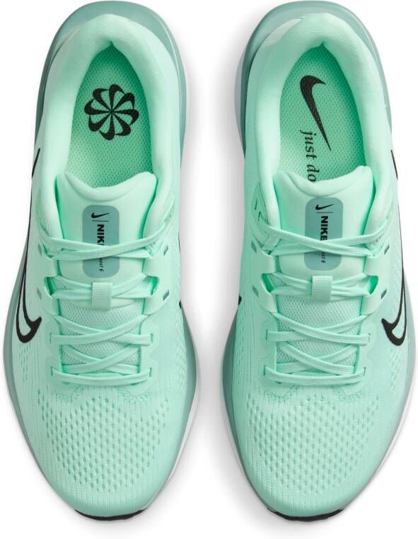 Nike Quest 6 hardloopschoenen voor dames (straat) Groen - Foto 4
