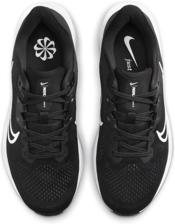 Nike Quest 6 hardloopschoenen voor dames (straat) Zwart - Foto 4
