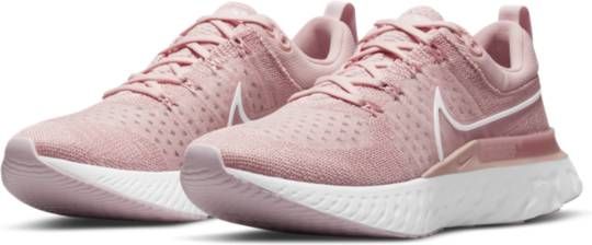 Nike React Infinity Run Flyknit 2 Hardloopschoenen voor dames(straat) Roze