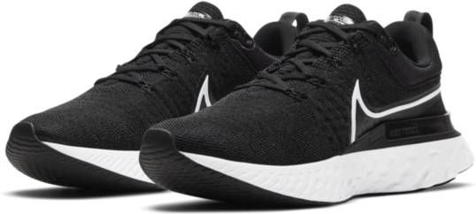 Nike React Infinity Run Flyknit 2 Hardloopschoenen voor dames(straat) Zwart