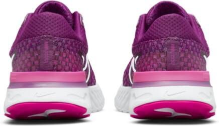 Nike React Infinity Run Flyknit 3 Hardloopschoenen voor dames(straat) Paars