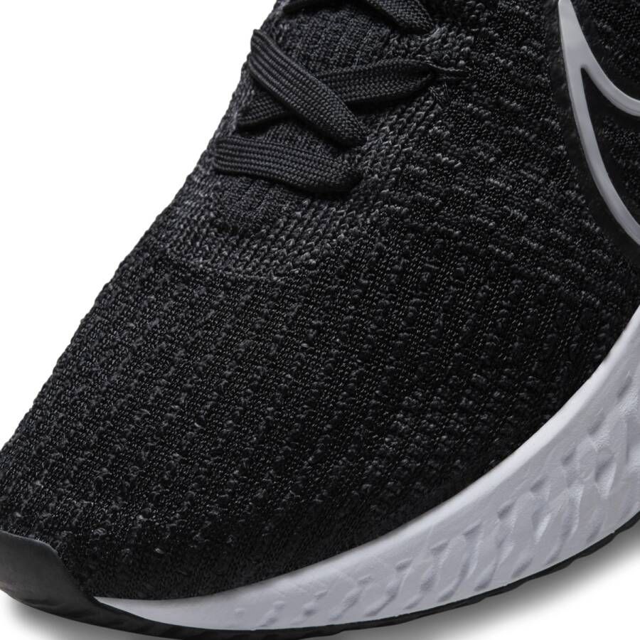 Nike React Infinity Run Flyknit 3 Hardloopschoenen voor heren (straat) Zwart