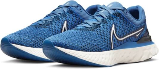 Nike React Infinity Run Flyknit 3 Hardloopschoenen voor heren(straat) Blauw