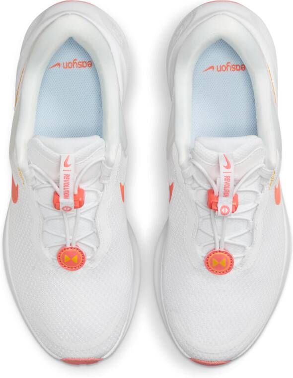 Nike Revolution 7 EasyOn gemakkelijk aan uit te trekken hardloopschoenen voor dames (straat) Wit