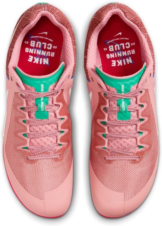 Nike Rival Multi Track and Field spikes voor heren Roze