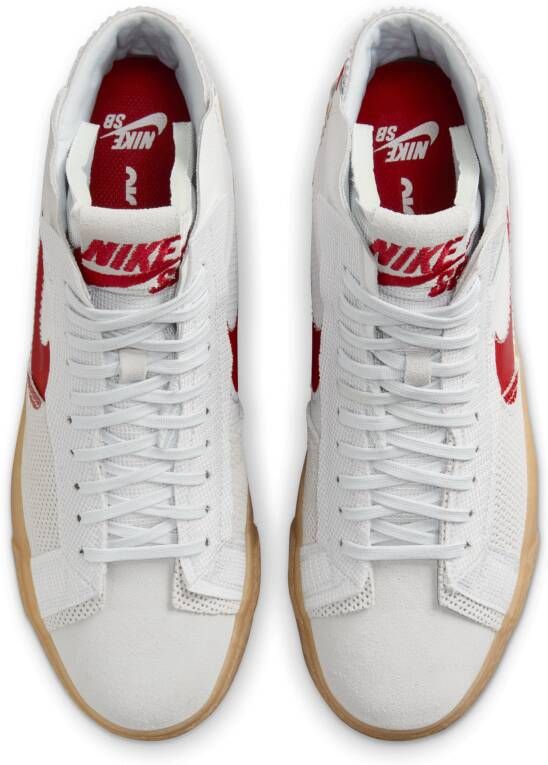 Nike SB Zoom Blazer Mid Premium Skateschoenen Wit