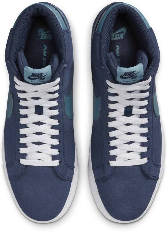 Nike SB Zoom Blazer Mid Skateschoenen Blauw