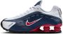 Nike Shox R4 kinderschoenen Blauw - Thumbnail 1