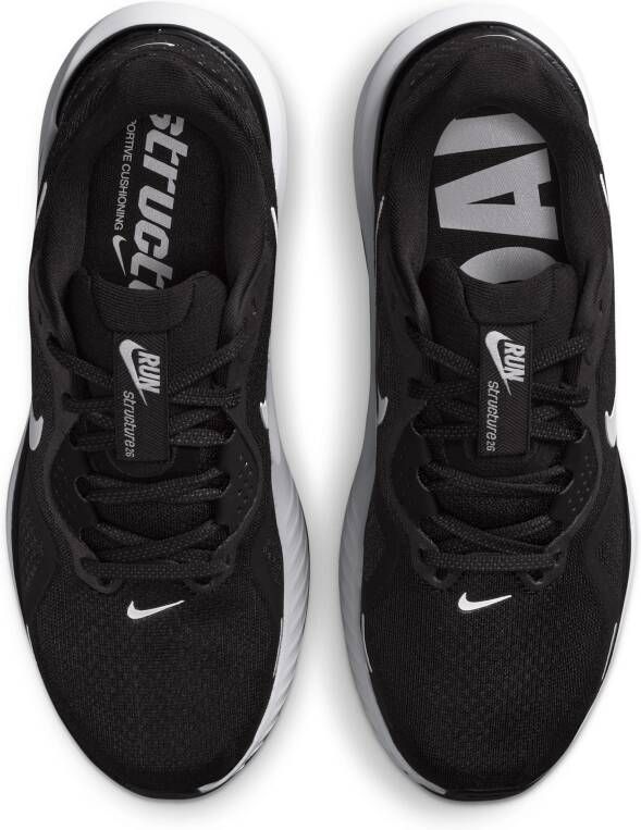 Nike Structure 26 hardloopschoenen voor dames (straat) Zwart