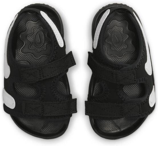 Nike Sunray Adjust 6 Slippers voor baby's peuters Zwart