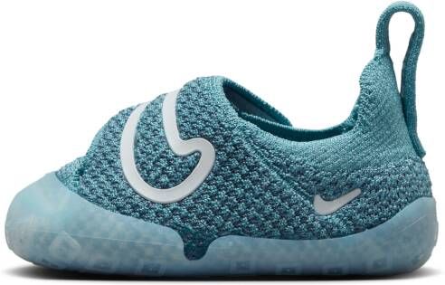 Nike Swoosh Unisex Slippers en Sandalen Teal Maat: 23.5 Mesh Synthetisch Foot Locker