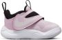 Nike Team Hustle D 11 Td Pink Foam Summit White-White-Black Basketballshoes Peuter DV8995-600 - Thumbnail 3