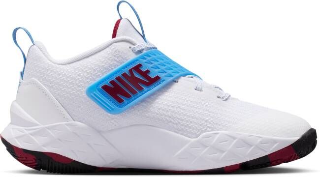 Nike Team Hustle D 12 basketbalschoenen voor kids Wit