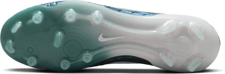 Nike Tiempo Emerald Legend 10 Elite low-top voetbalschoenen (stevige ondergronden) Groen
