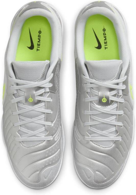 Nike Tiempo Legend 10 Academy low top zaalvoetbalschoenen Grijs - Foto 4