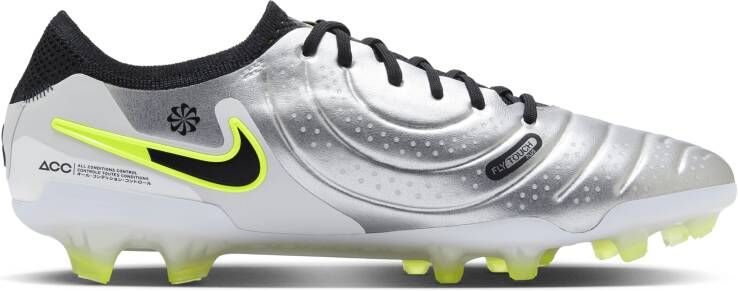 Nike Tiempo Legend 10 Elite low top voetbalschoenen (stevige ondergrond) Grijs - Foto 3