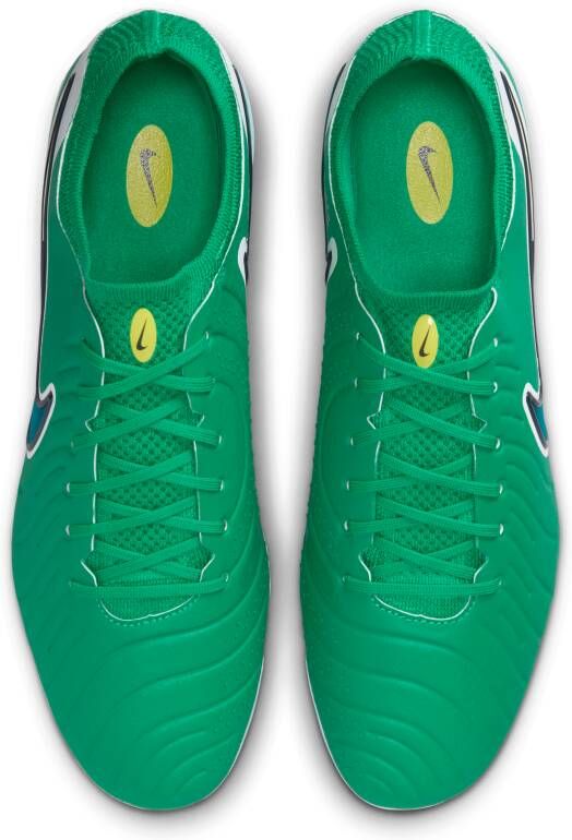 Nike Tiempo Legend 10 Elite low top voetbalschoenen (stevige ondergrond) Groen