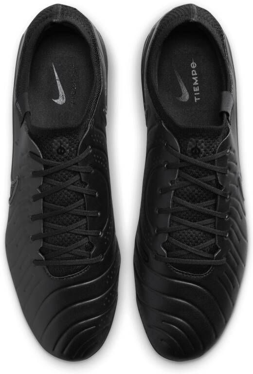 Nike Tiempo Legend 10 Elite low top voetbalschoenen (stevige ondergrond) Zwart - Foto 4