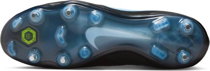 Nike Tiempo Legend 10 Elite low top voetbalschoenen (zachte ondergrond) Zwart