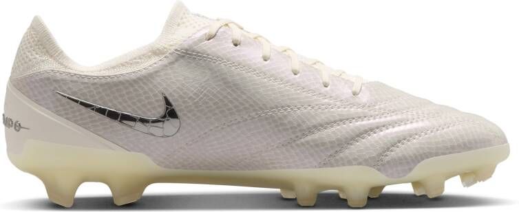 Nike Tiempo Legend 10 Elite LUXE low-top voetbalschoenen (stevige ondergrond) Wit