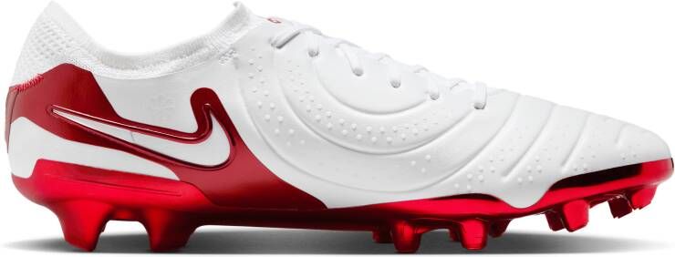Nike Tiempo Legend 10 Elite LV8 low-top voetbalschoenen (stevige ondergrond) Wit
