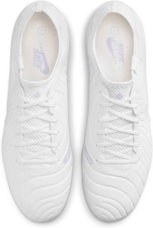 Nike Tiempo Legend 10 Elite low top voetbalschoenen (stevige ondergrond) Wit