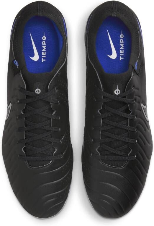 Nike Tiempo Legend 10 Pro low top voetbalschoenen (stevige ondergrond) Zwart