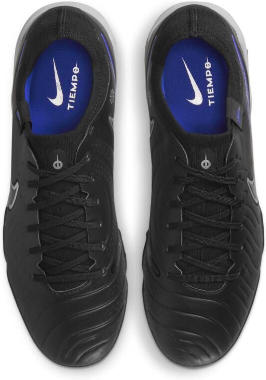 Nike Tiempo Legend 10 Pro low-top voetbalschoen (turf) Zwart