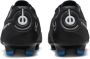 Nike Tiempo Legend 9 Pro Gras Voetbalschoenen (FG) Zwart Grijs Blauw - Thumbnail 4
