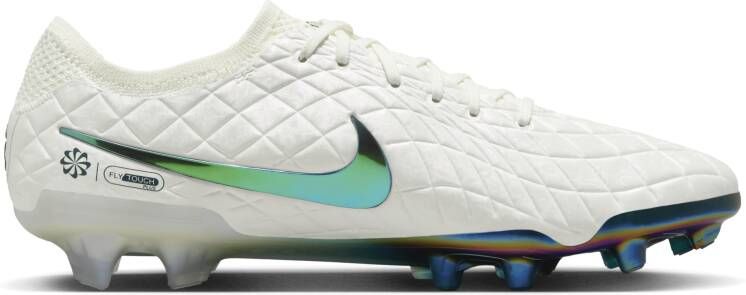 Nike Tiempo Pearl Legend 10 Elite SE low-top voetbalschoenen (stevige ondergronden) Wit