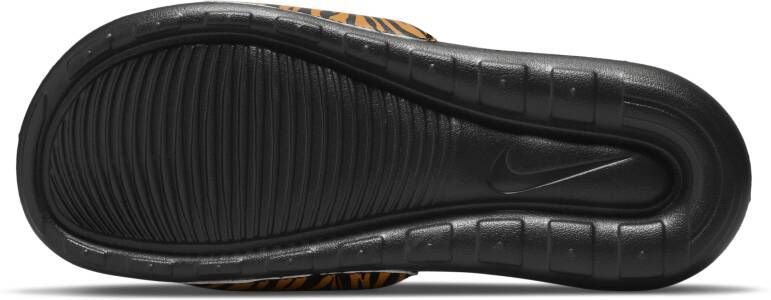 Nike Victori One Slippers met print voor dames Zwart