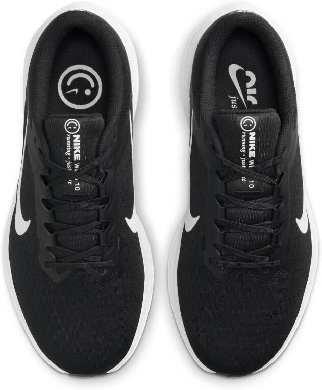 Nike Winflo 10 hardloopschoenen voor heren (extra breed straat) Zwart