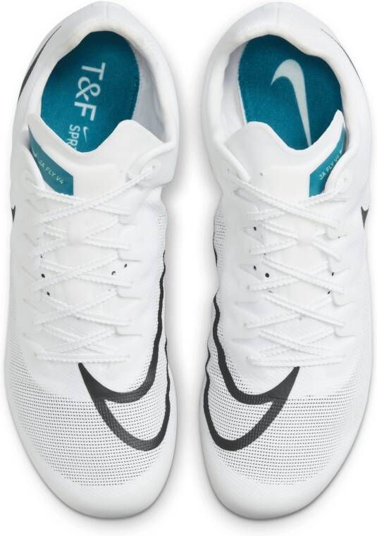 Nike Zoom Ja Fly 4 track and field sprinting spikes Wit