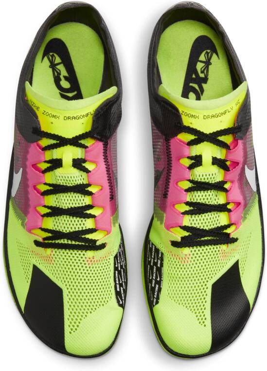 Nike ZoomX Dragonfly XC spikes voor veldlopen Geel