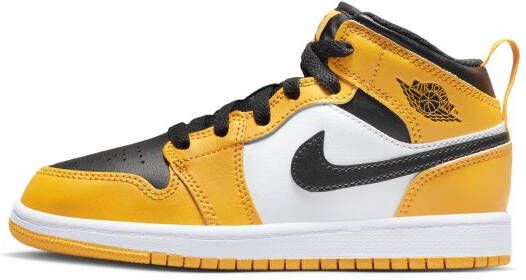 Jordan 1 Mid Kleuterschoen Geel