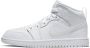 Jordan 1 Mid voorschools Schoenen White Leer Foot Locker - Thumbnail 6