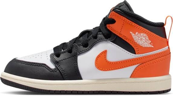 Jordan Aj1 Mid Unisex Schoenen Bruin Maat: 33.5 Leer Foot Locker